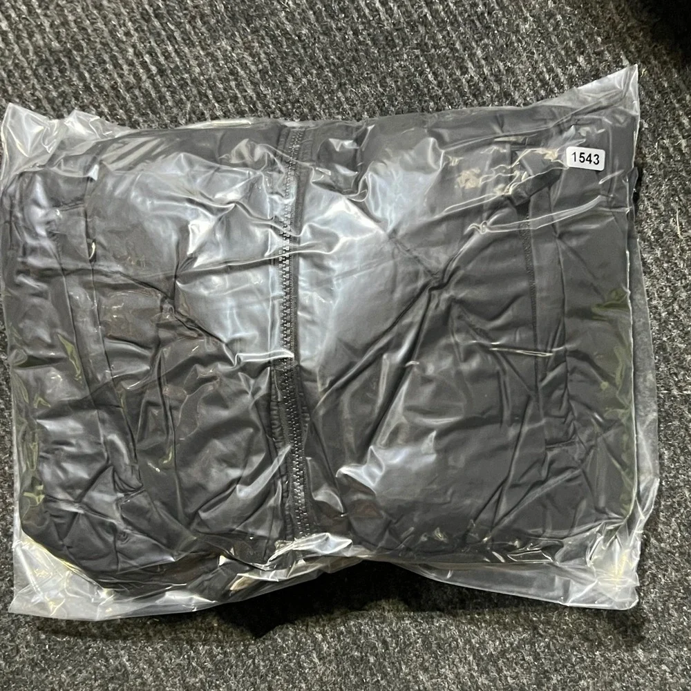 The North Face Reversible Puffer Jacket Girls S 7/8 Black Plaid 550 Down Hooded